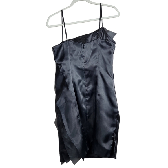 Calvin Klein Black NWT Ruffle Tiered Chiffon Dress Women's Size 8 - Picture 4 of 10